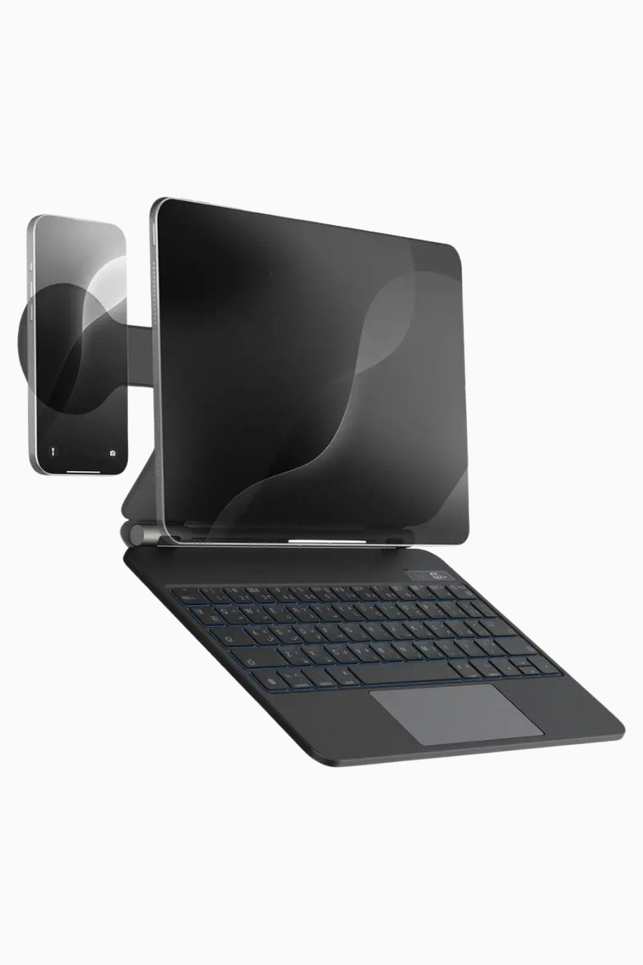 DynaBoard Klavyeli Kılıf Wireless, iPad Pro 13 M4, Siyah