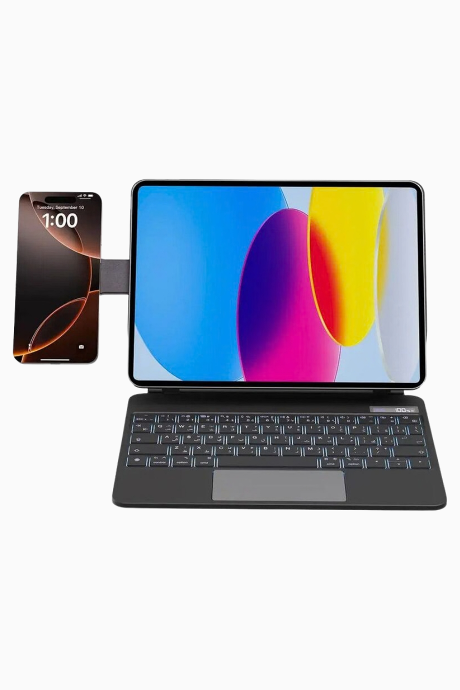 DynaBoard Klavyeli Kılıf Wireless, iPad Pro 13 M4, Siyah