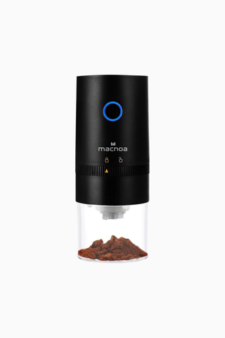 Portable Coffee Grinder Siyah, Taşınabilir Titanyum Burr Kahve Öğütücü