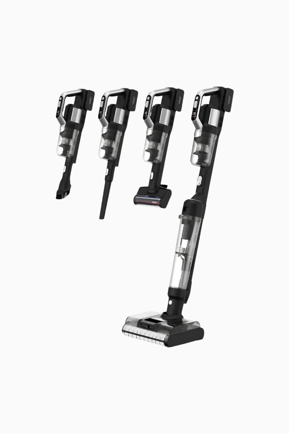 PW11 Pro Kablosuz Vakum ve Yer Yıkama Makinesi Siyah-Gümüş