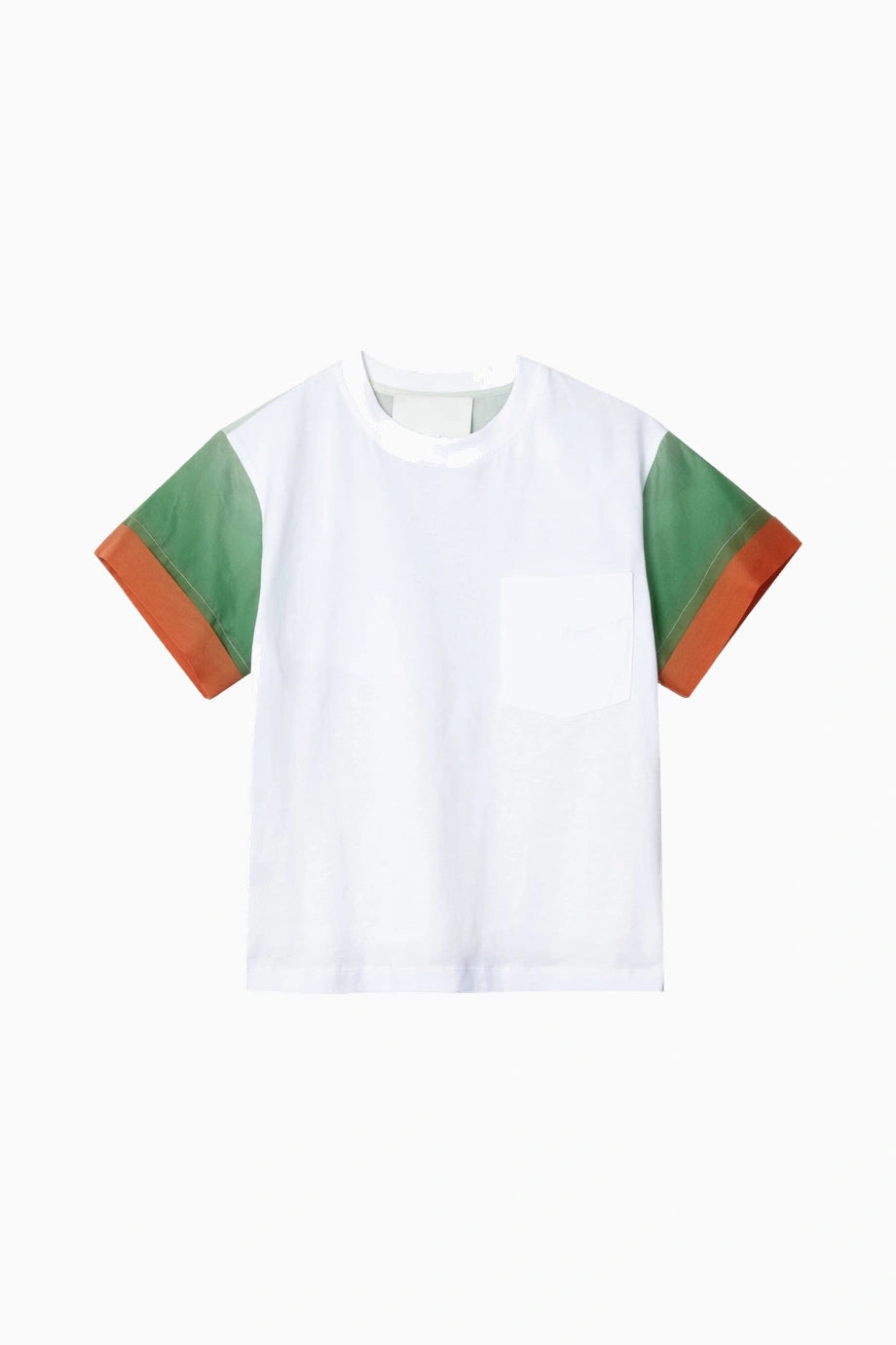 Ombré Voile Detaylı Kadın T-Shirt