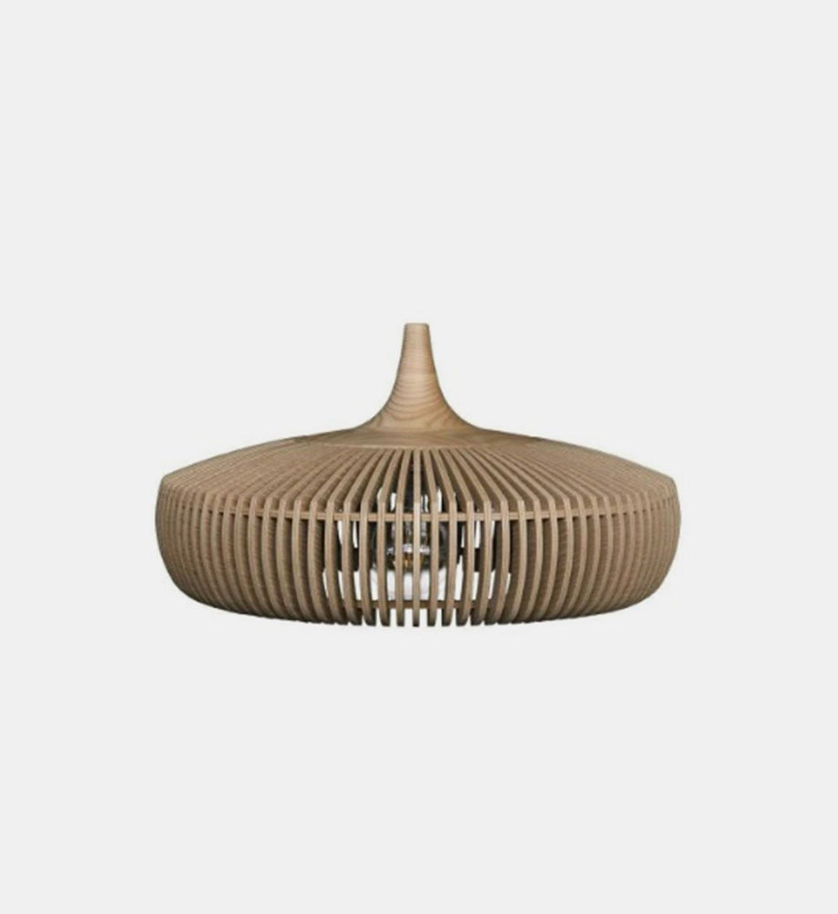 Clava Dine Sarkıt Lamba, Meşe Ahşap, E27 LED Ampul (43 cm)