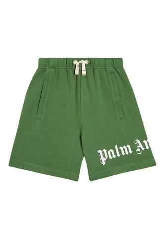 Çocuk Klasik Overlogo Sweatshorts - Yeşil