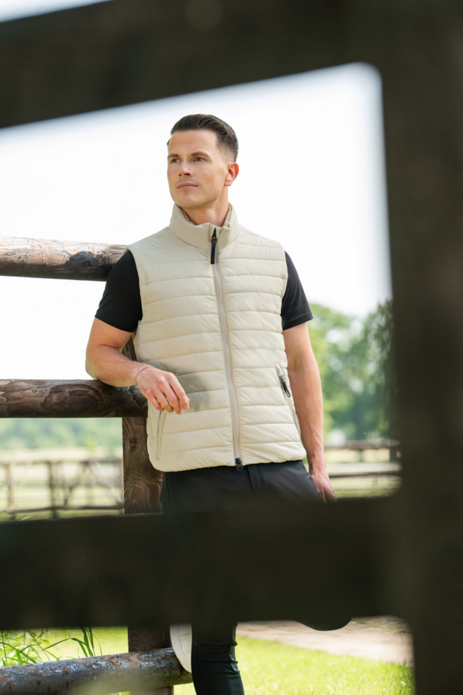 Quilted Vest 1007 Dik Yaka Lüks Tasarım Erkek Yelek