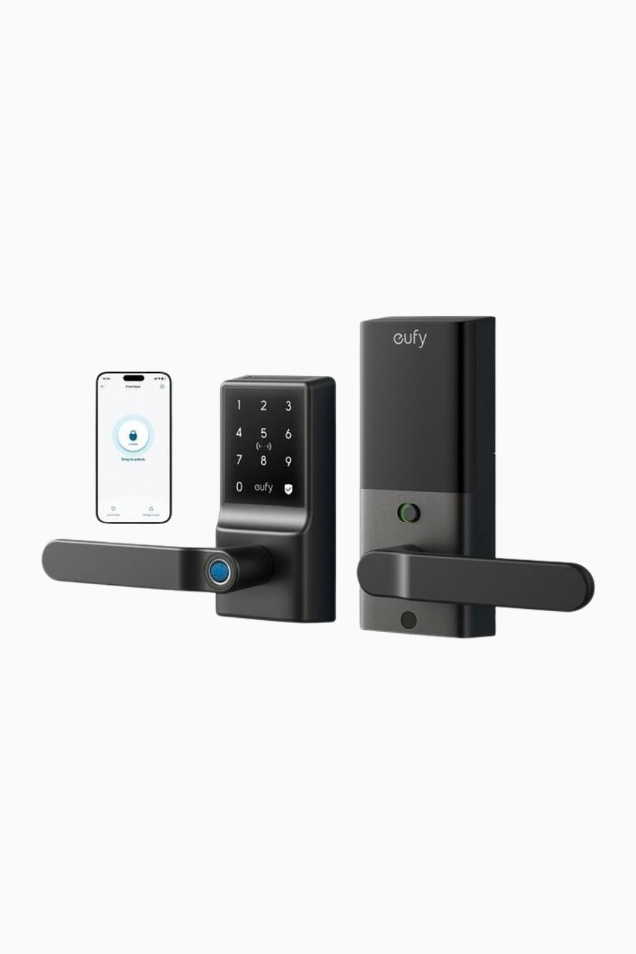 Smart Lever Lock C33 Siyah NFC Akıllı Kapı Kilidi