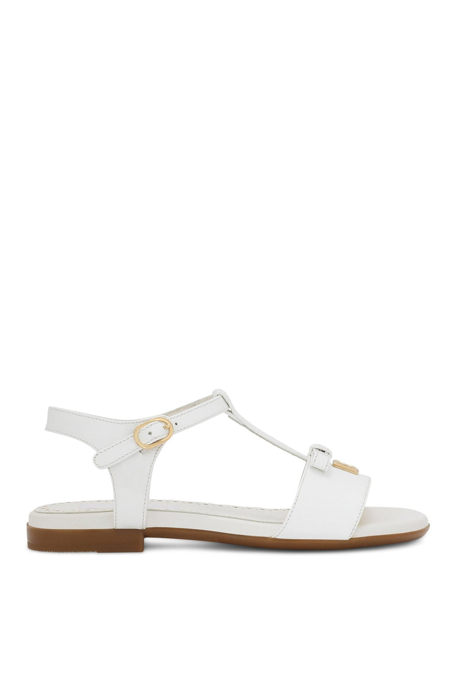 Çocuk Parlak Deri Sandalet - Altın