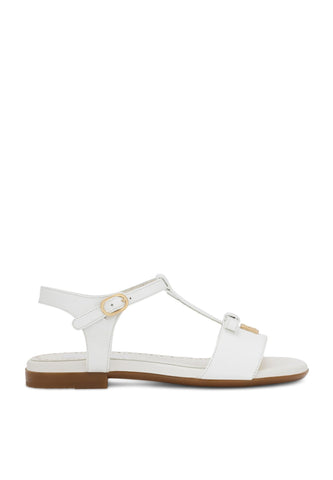 Çocuk Parlak Deri Sandalet - Altın