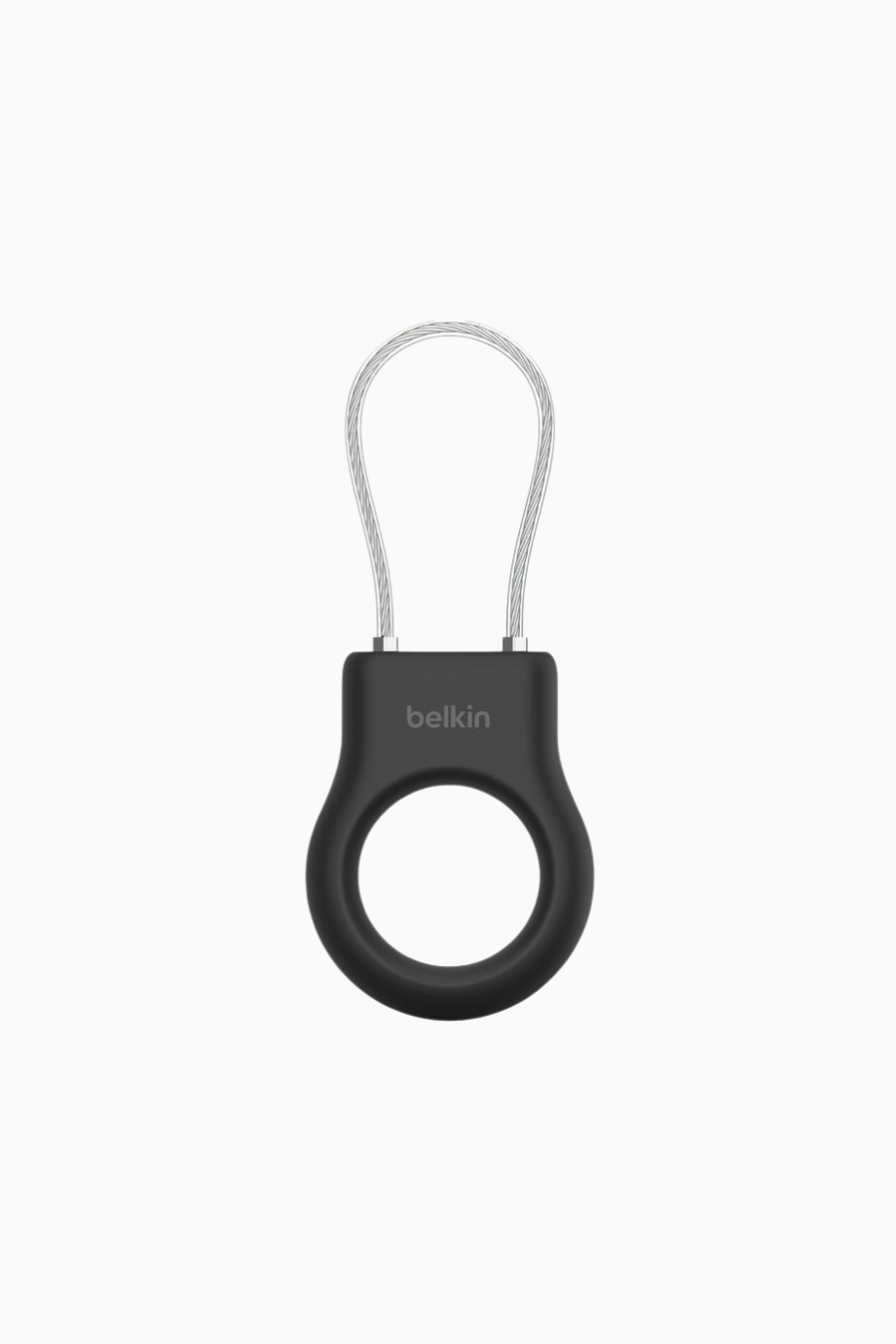Secure Holder Wire Cable AirTag Kılıf Siyah
