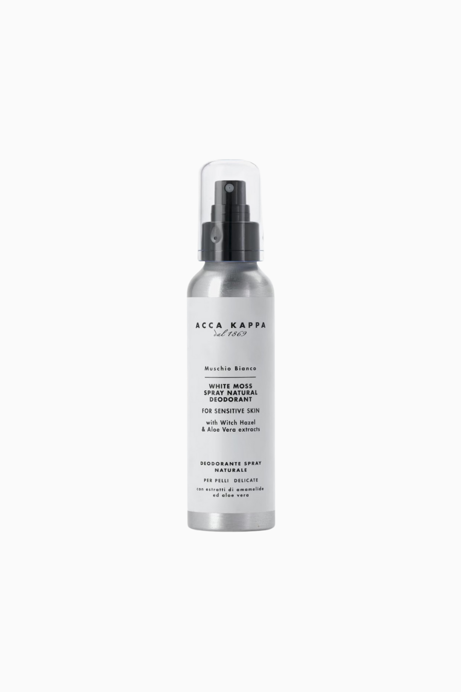 Muschio Bianco Unisex Aloe Vera Deodorant Spray 100 ml