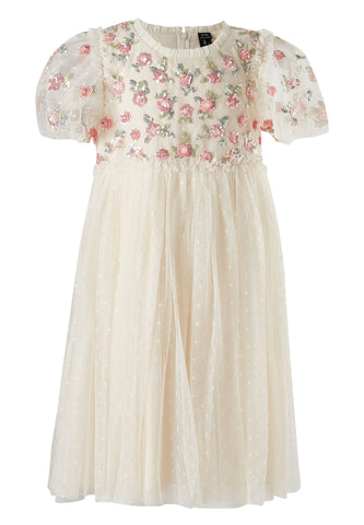 Çocuklar için Parlak Ditsy Bodice Elbise