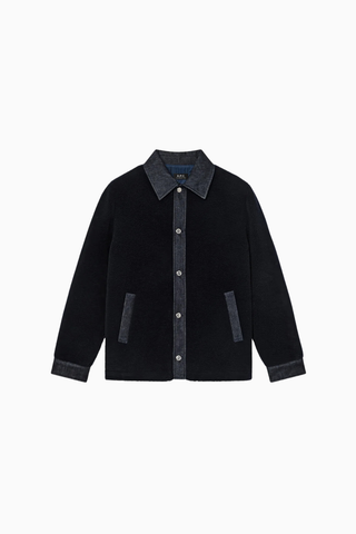 Will Jacket Düz Kesim Klasik Yaka Raw Denim Detaylı Erkek Ceket
