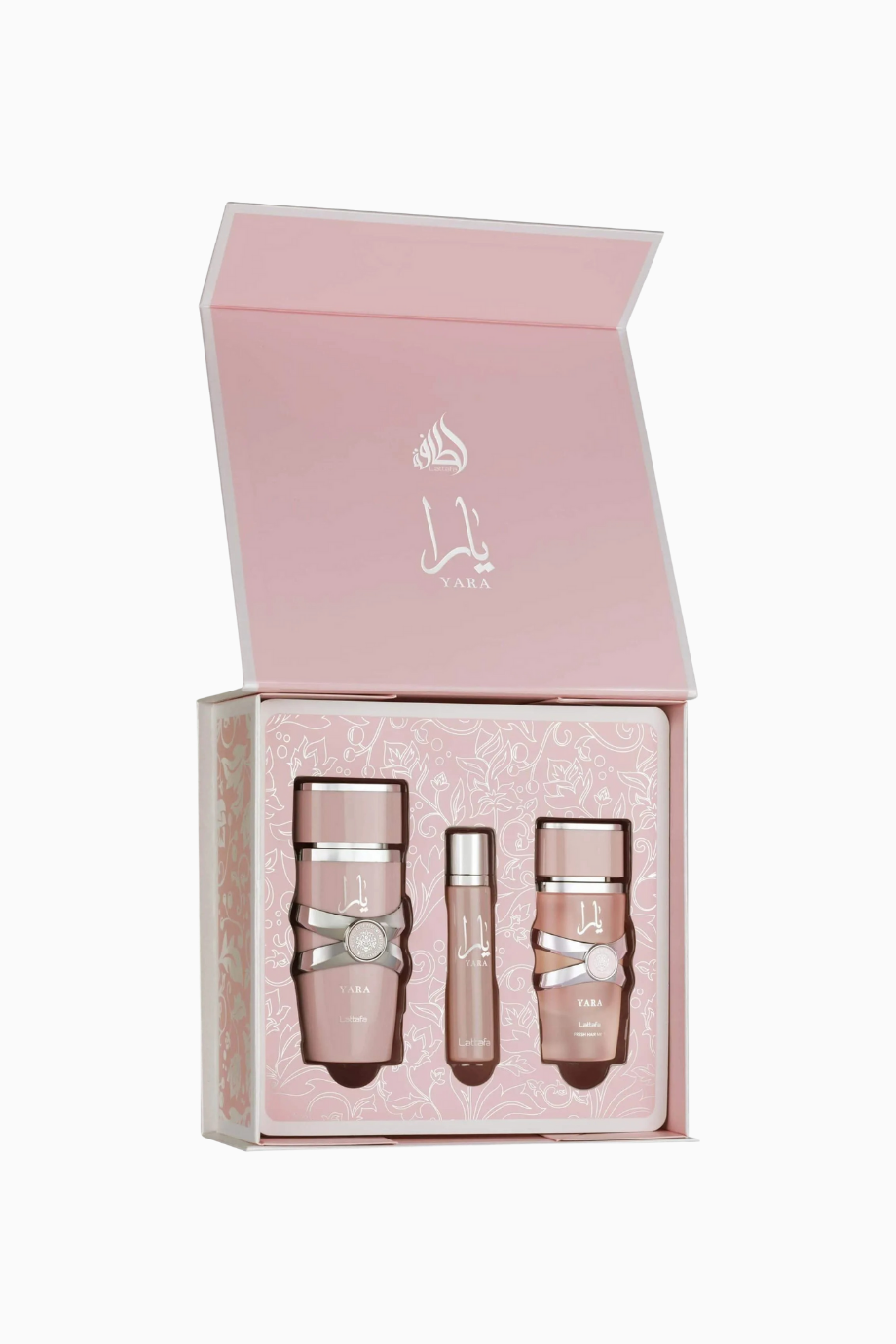 Yara Gift Set Tatlı Çiçeksi EDP 100 ml Kadın Parfüm-12 ml Mini Parfüm-Hair Mist Hediye Seti