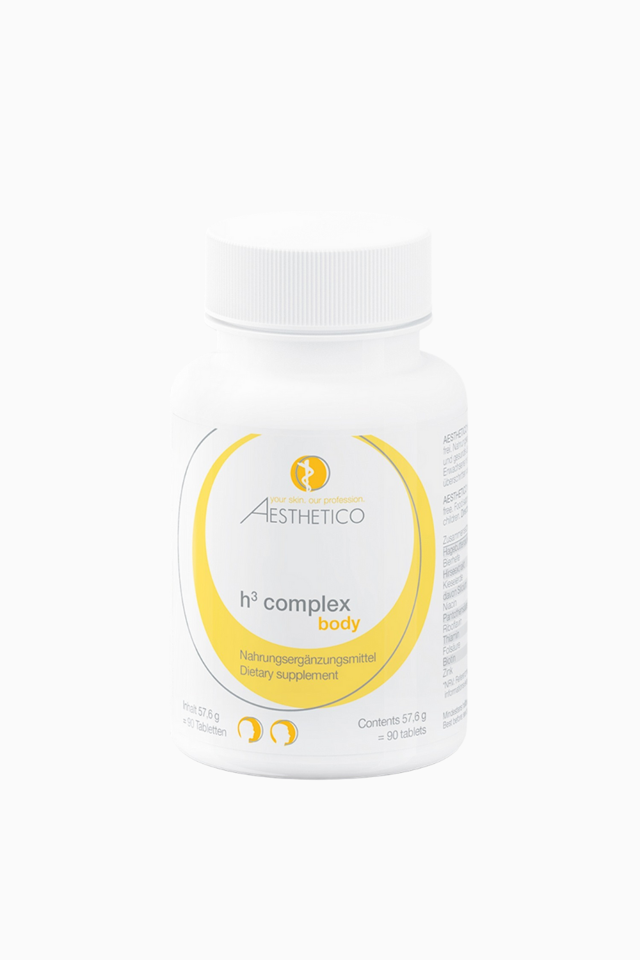 H³ Complex Tabletten, Saç ve Cilt İçin Vitamin Takviyesi, Vegan Formül