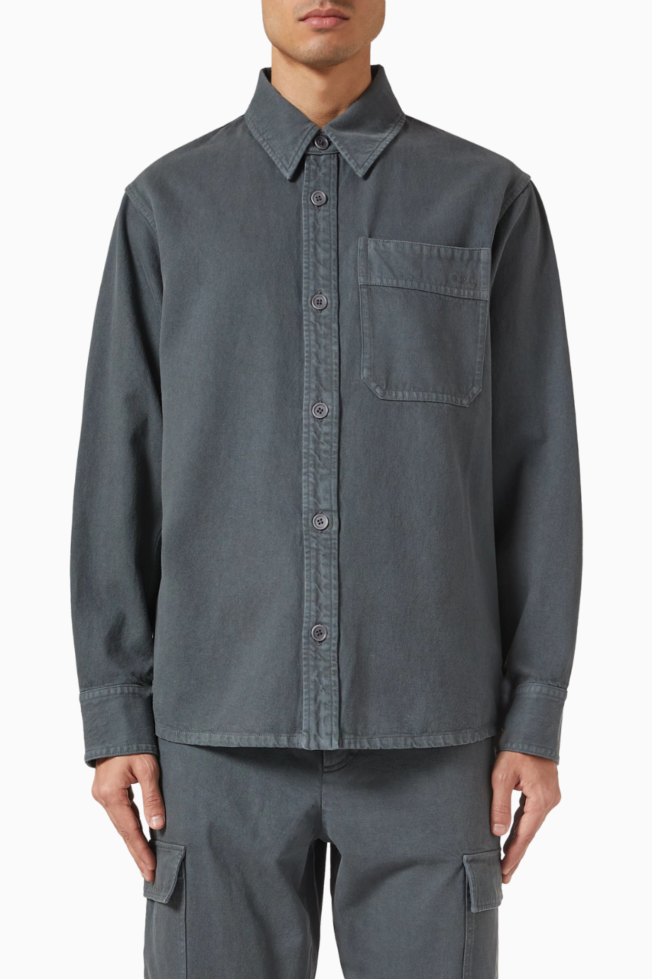 Basile Twill Overshirt Koyu Gri Erkek Gömlek