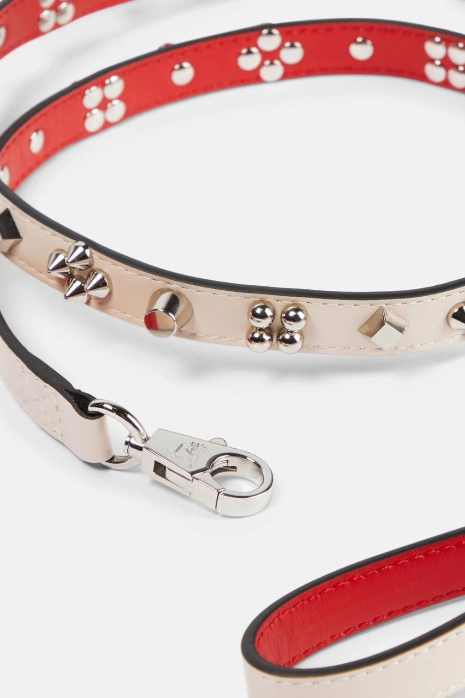 Loubileash Çivili Deri Tasarım Köpek Tasması