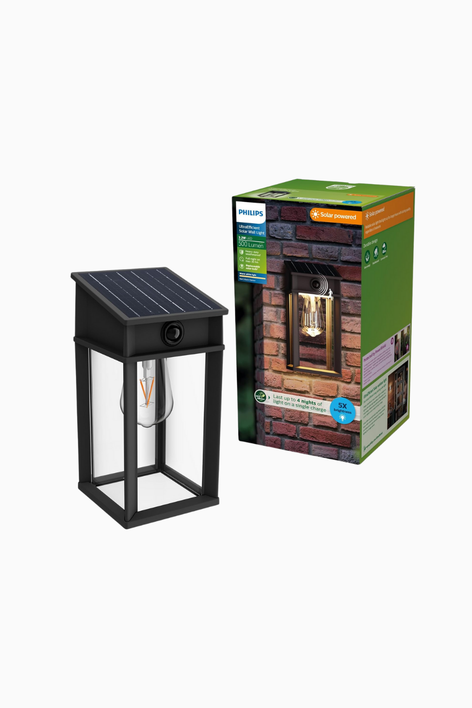 Geri UltraEfficient Solar Duvar Lambası Hareket Sensörlü