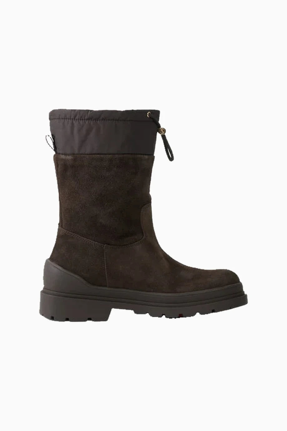 St. Moritz Spikes Tabanlı Lüks Tasarım Kadın Kar Botu, Kahverengi