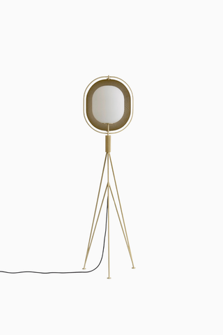 Pearl Floor Lamp Opal Cam Küre, El İşçiliği Dekoratif Tasarım Lambader