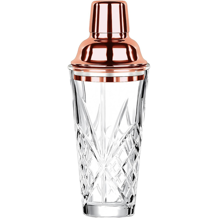 Cam ve Paslanmaz Çelik Kokteyl Çalkalayıcı, Sızdırmaz, Filtre Katmanlı