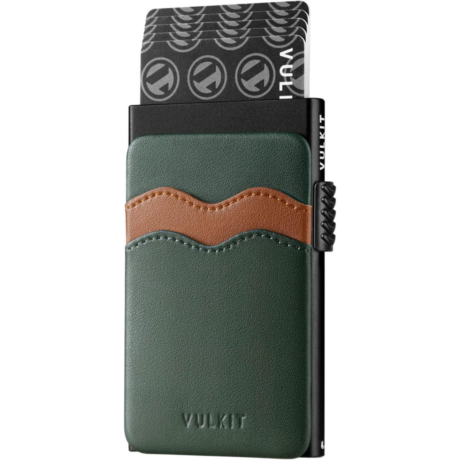 Minimalist Açılır Cüzdan, Deri & Alüminyum, RFID Engelleme Özellikli Kartlık