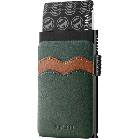 Minimalist Açılır Cüzdan, Deri & Alüminyum, RFID Engelleme Özellikli Kartlık