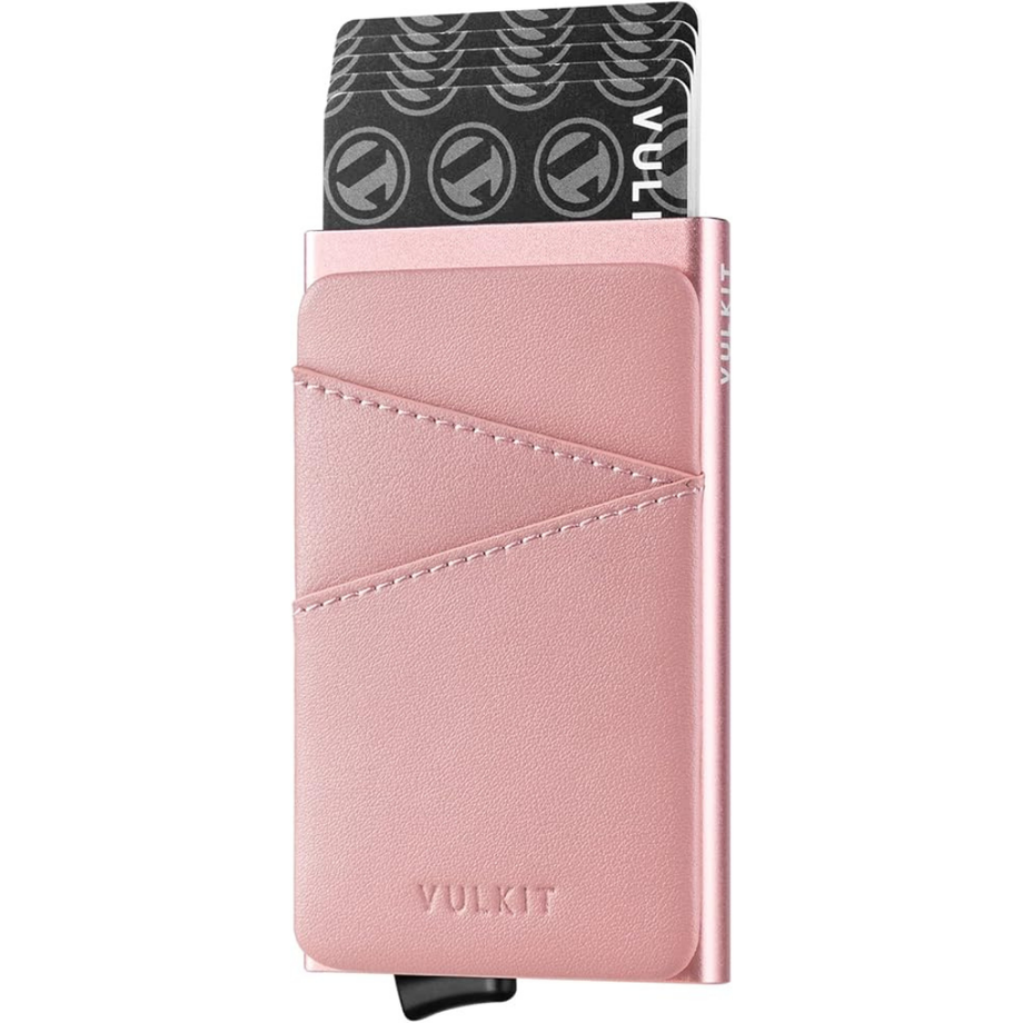 Kart Tutucu, RFID/NFC Korumalı Deri ve Metal Kartlık, 5-9 Kart Kapasitel