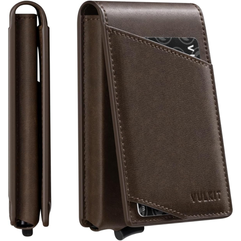 Minimalist Bifold Kartlık, RFID Korumalı, Manyetik Kapatmalı, 12 Kart Kapasiteli