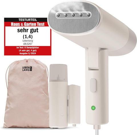 Seyahat Buharlı Düzleştirici, 900W, Katlanabilir, 120ml Su Kabı, Seyahat Seti Dahil