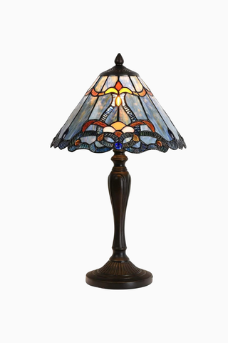 Baroque El Yapımı Tiffany Cam Dekoratif Masa Lambası