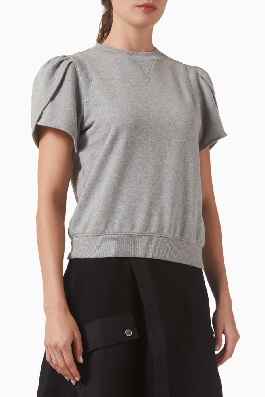 Tulip French Terry Crop Kadın Sweatshirt