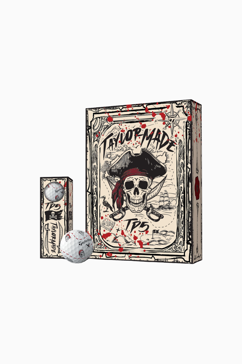 TP5 pix Pirates Golf Topu Özel Tasarım Premium Seri