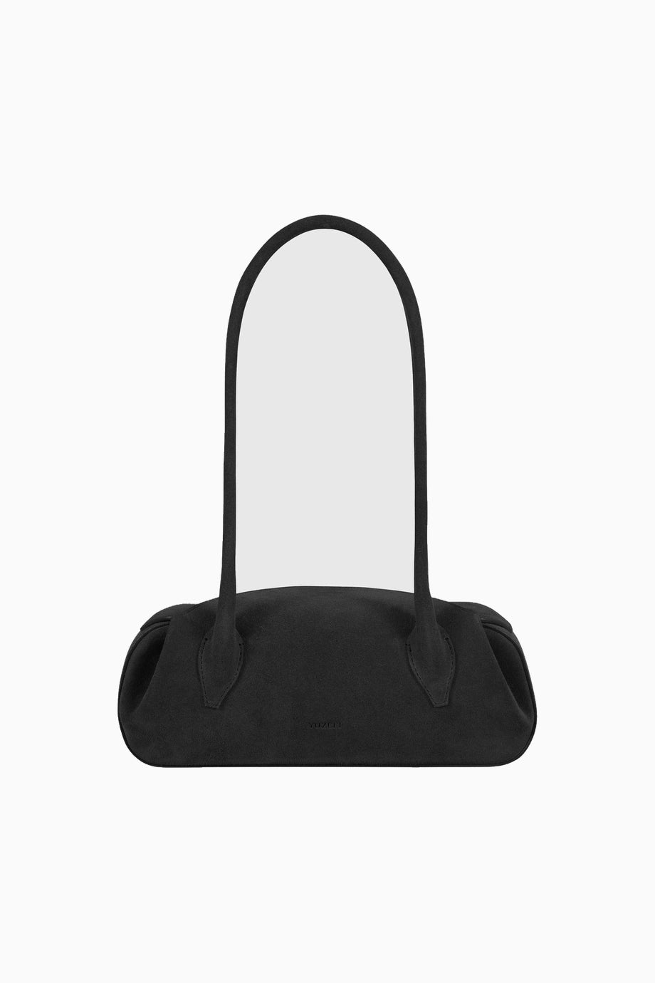 Oyster Mini Shoulder Süet, Lüks El İşçiliği İtalyan Tasarım Omuz Çantası
