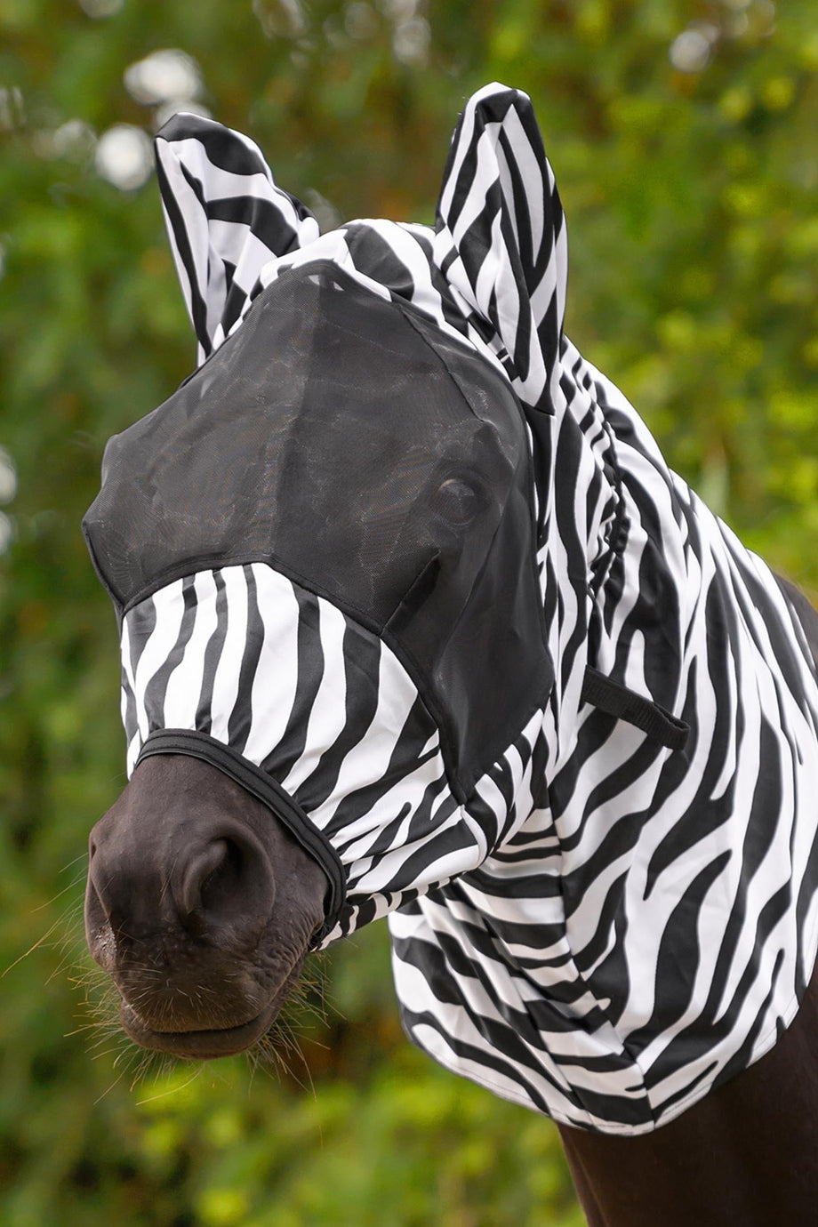 Zebra UV Korumalı Ekzama At Sinek Maskesi