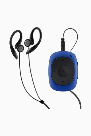 Mini Clip 64GB MP3 Çalar Kulaklıklı Mavi