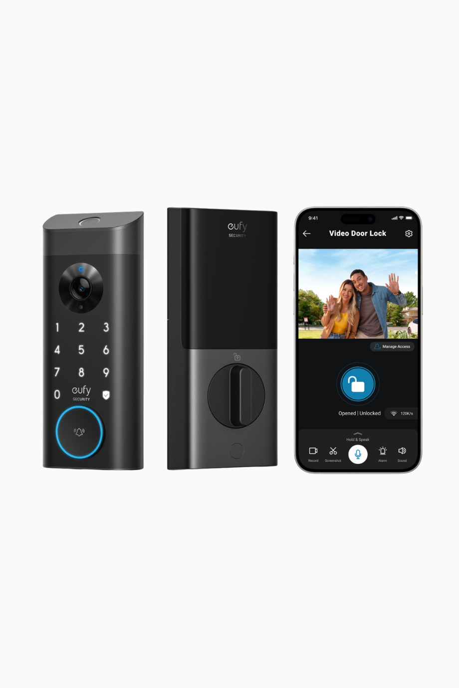 Video Smart Lock E330 3’ü 1 Arada Parmak İzi Tanıma, Akıllı Kiliti