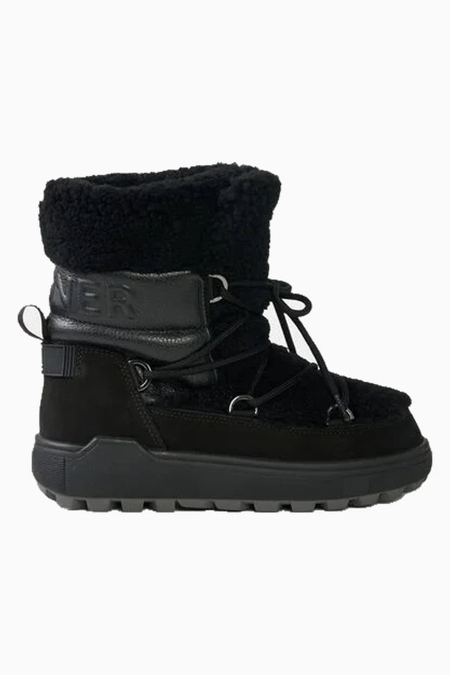 Chamonix Spiked Kar Botu Siyah Deri