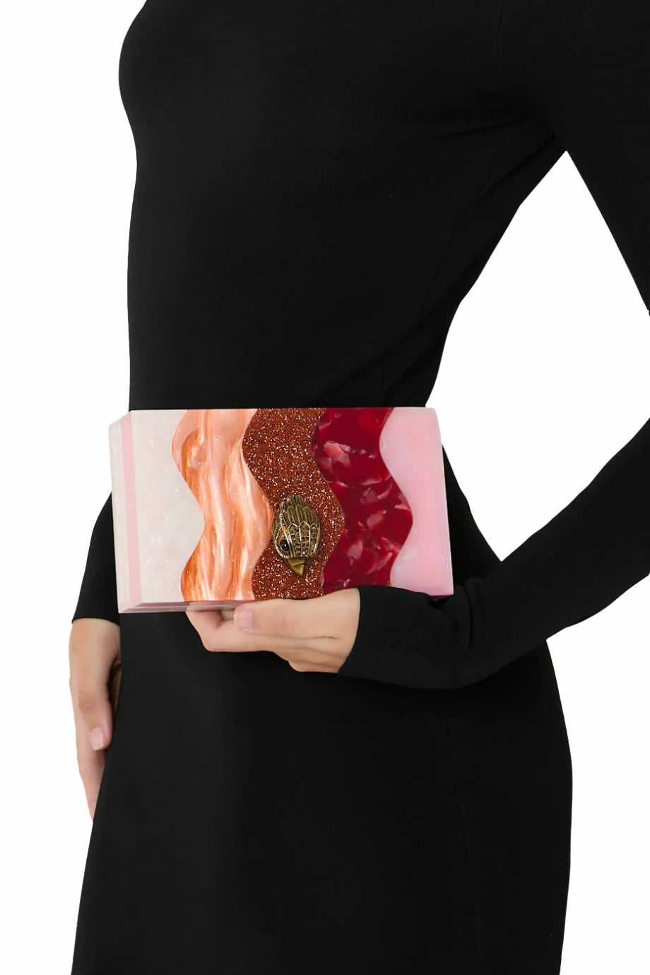 Party Eagle Kristalli Mini, Kadın Clutch ve Omuz Çantası
