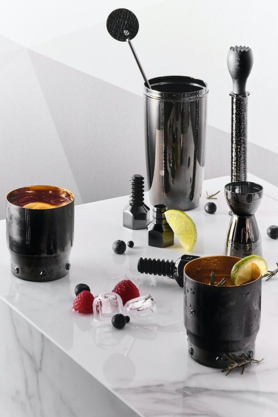 Barock Titanyum Kaplama Kokteyl Ölçü Kabı 2cl–4cl El Yapımı