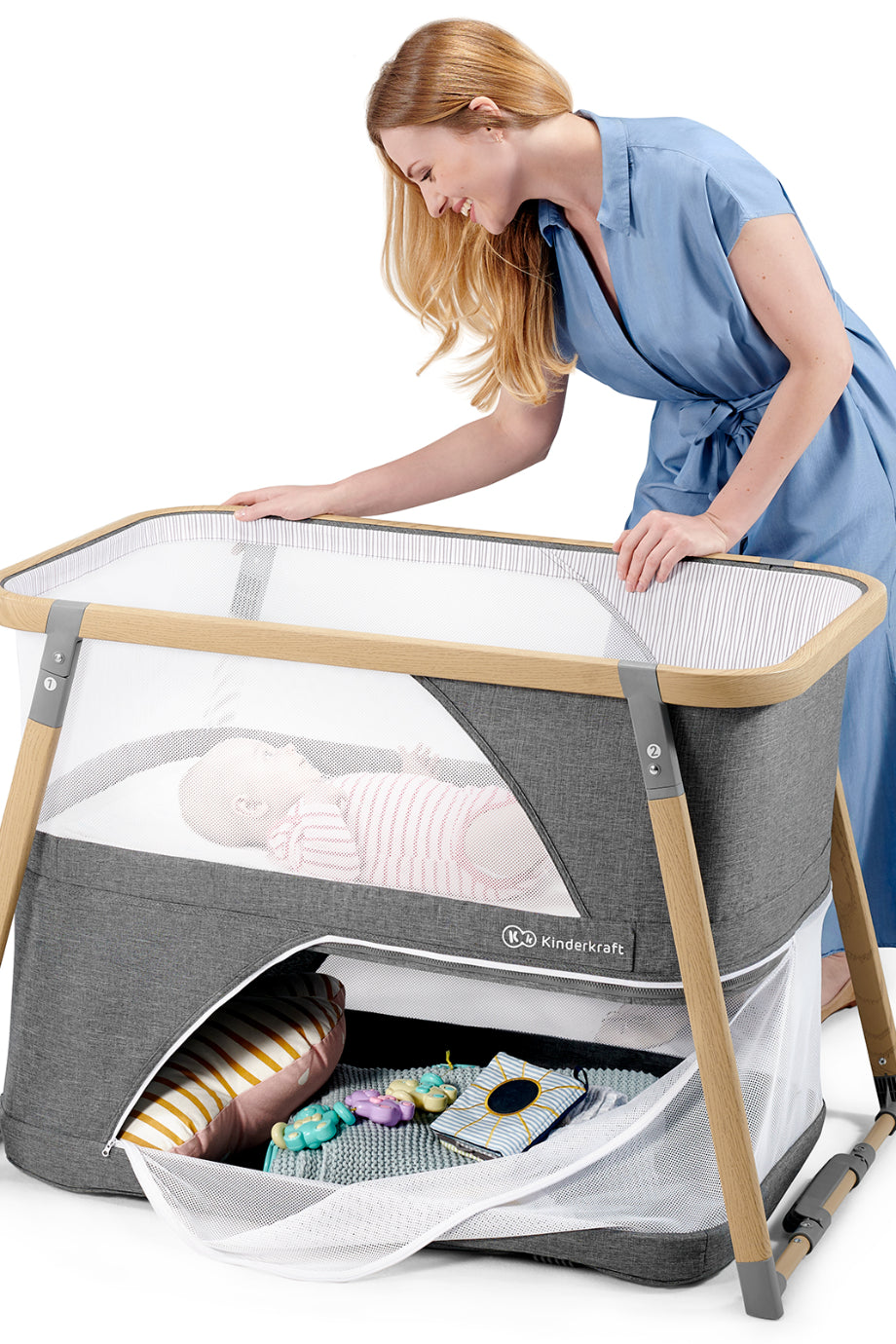 SOFI 4in1 Seyahat Yatağı-Beşik Park Yatak 5 Saniyede Katlanır