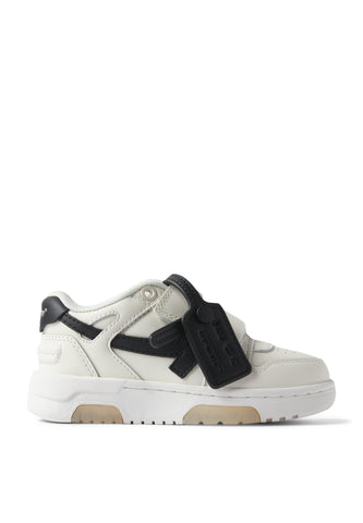 Çocuklar için Ofis Dışı Deri Sneaker - Off-White