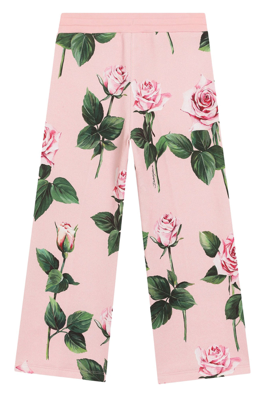 Çocuk Gül Desenli Polar Eşofman Altı