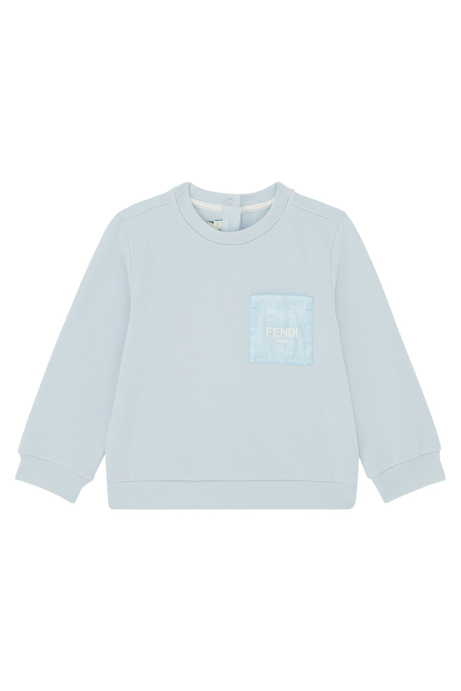Çocuk Logo Cepli Sweatshirt - Açık Pastel Mavi