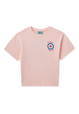 Çocuklar İçin Kısa Kollu Pamuk T-Shirt - Blush