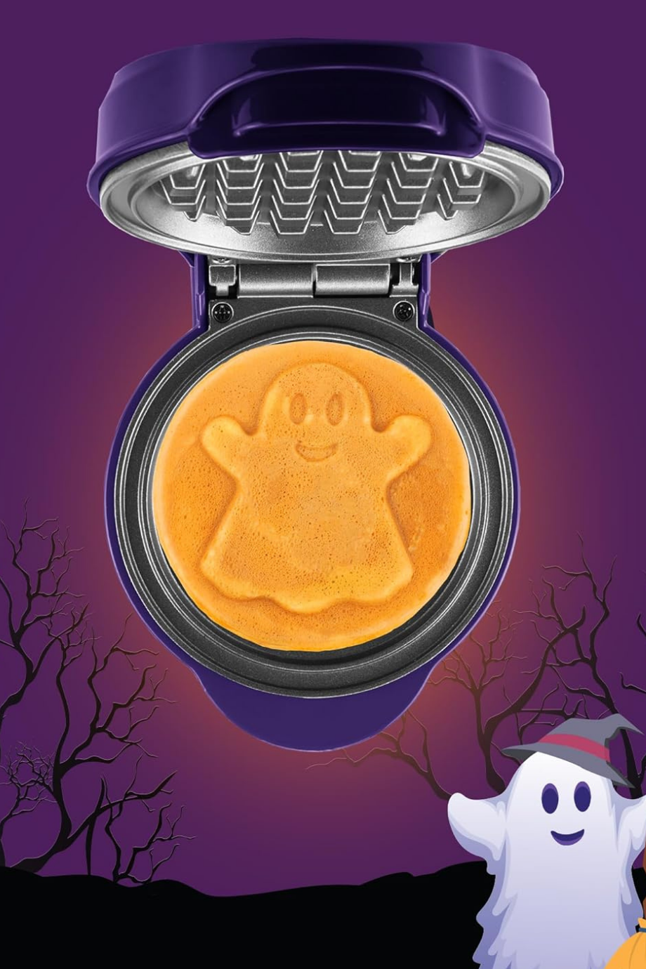 Ghost Mini Retro Waffle Makinesi 10 cm 550 W