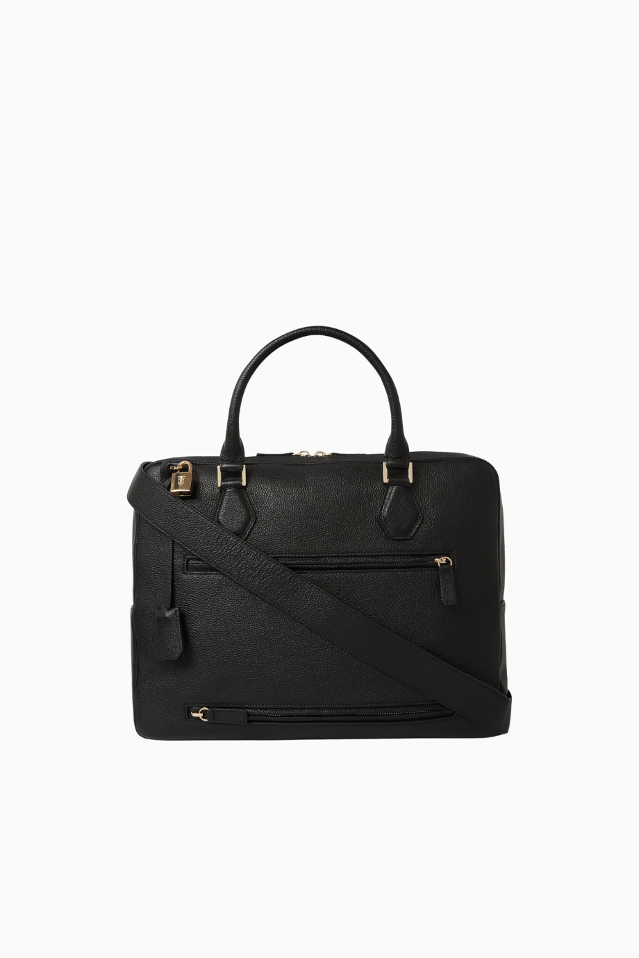 Suede Briefcase Siyah Şık ve Fonksiyonel Çanta