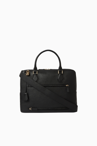 Suede Briefcase Siyah Şık ve Fonksiyonel Çanta