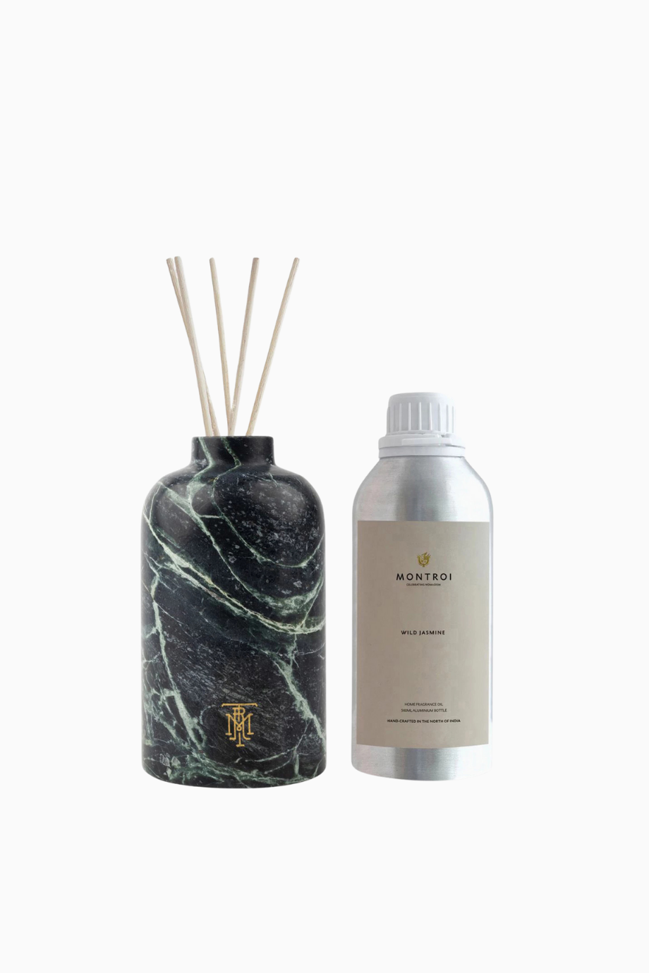Wild Jasmine Mughal Jade Reed Diffuser 500ml Lüks Set