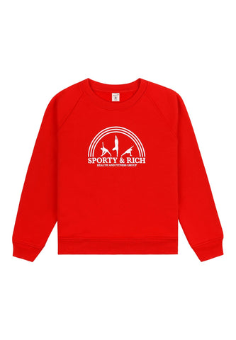 Çocuk Fitness Grup Yuvarlak Yaka Sweatshirt - Koyu Mavi