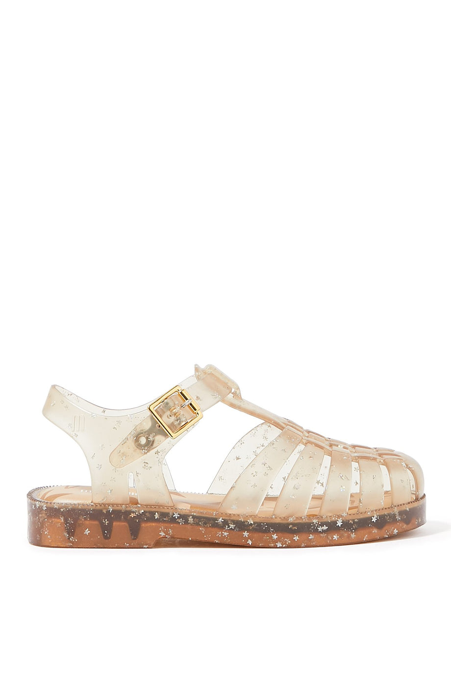 Kız Çocuk Parlak Sandalet - Bej