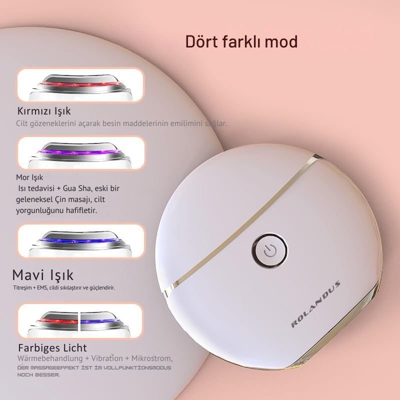 EMS Gua Sha Yüz Masaj Aleti Isı, Titreşim & Işık Terapili Cilt Bakımı